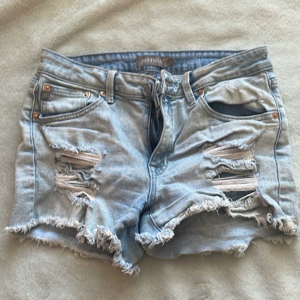 High rise Jean shorts